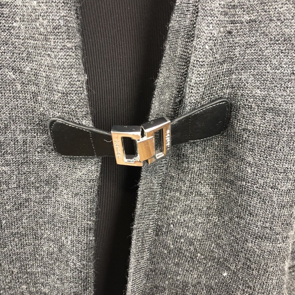 Calvin Klein Sweater SZ XXL Cardigan Gray Long - Picture 4 of 8